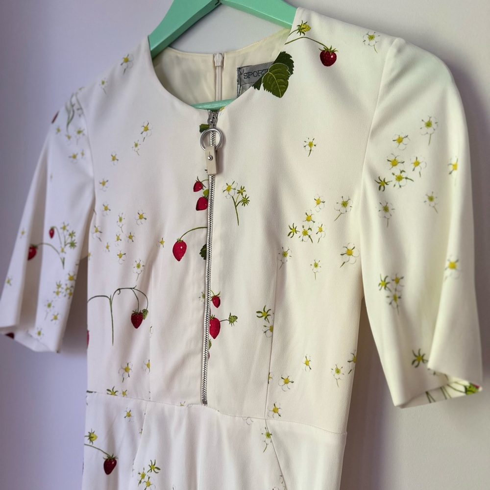 **FINAL SALE** Sportsmax Floral Womens Size 0 Dress with Zipper